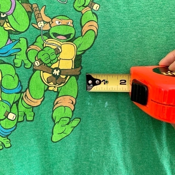 Teenage Mutant Ninja Turtles tshirt Y2k retro cartoon Nickelodeon Michael Angelo - Picture 4 of 8